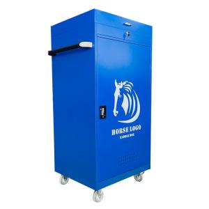 Wholesale Steel Blue White Saddle Box Tack Locker For Horse Equipment Storage from china suppliers