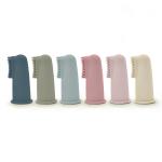 Natural Silicone CPSIA Baby Finger Toothbrush For Training Teething