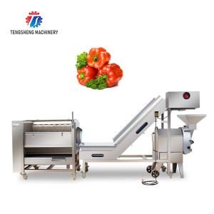 Wholesale 1000kg/H Pineapple Cutting Machine Fruit Vegetable Production Line from china suppliers
