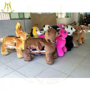 Wholesale Hansel coin operated kiddie rides for sale plush unicorn electric scooter cow electric motorized scooter with battery from china suppliers