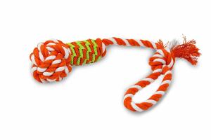 Wholesale Nylon Webbing Dog Tough Chew Toys , Indestructible Dog Tug Toys Pet Accessories from china suppliers
