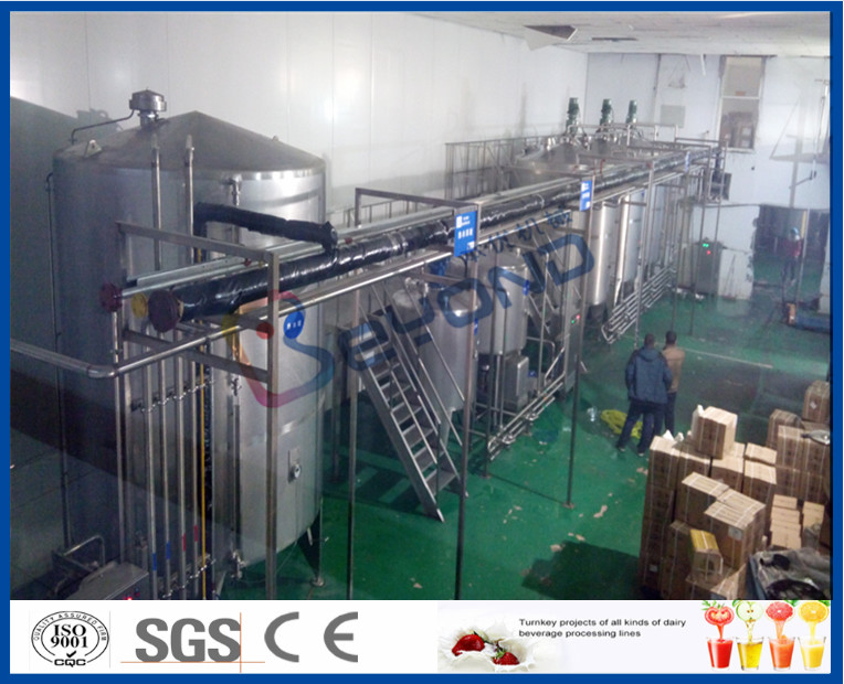 Beverage Manufacturing Soft Drink Making Machine , Soft Drink Plant Machinery