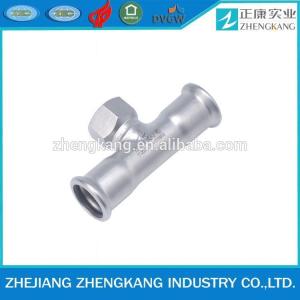 Wholesale China factory Stainless Steel Press Fitting M Style Female Tee from china suppliers
