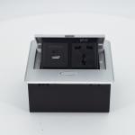 Multifunctional Zinc Alloy Hidden Pop up Table Socket Outlet Box