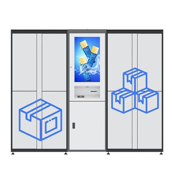Secure Storage Parcel Cargo Delivery Lockers Pick Up 22 Inch Screen With