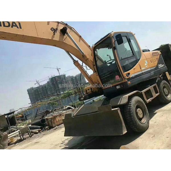 korea original 2014 Used hyundai r210w-9 wheel excavator/ tyre machine R210w-9 hyundai for sale