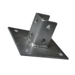 Metal Building Strut Channel Fittings Two Hole Steel Splice Plate Connect Post