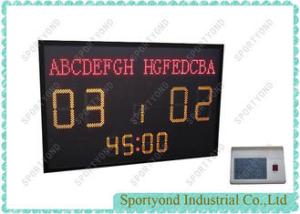 Wholesale Small Multisport Electronic Football Scoreboard , Soccer Digital Scoring Board with Team Name and Time Display from china suppliers