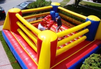 Adult Inflatable Sports Games , Exciting Inflatable Boxing Ring Bouncer