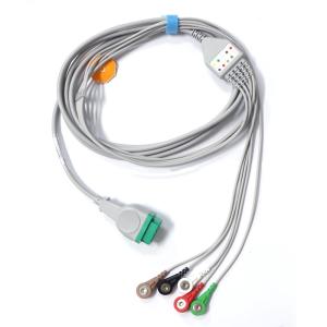 Wholesale Contec Leadwire Set 5 Trunk ECG Holter 12 Leads Cable from china suppliers