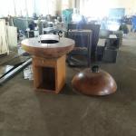 Modern Charcoal Rusty Finish Corten Steel Fire Pit For Outdoor Kitchen BBQ