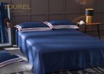 100% Stone Washed Hotel Quality Bed Linen soft Linen dyed bedding set Dark Blue