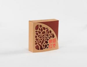 China Chocolate Candy Cookie Packaging Boxes Rectangular Brown Cardboard Food Boxes on sale