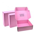 Pink Colored Corrugated Mailing Boxes for Cosmetic Brushes Aircraft Transport