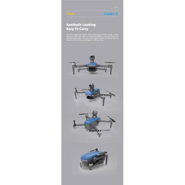 Discover the 2024 C-fly Faith 2 Se Drone 3-axis Gimbal 4k Camera GPS 5g FPV 3km Control Distance 28 Mins Flight Time