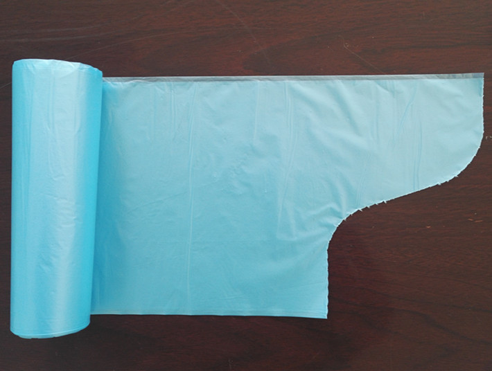 S Cut HDPE Plastic Garbage Bags 10 Micron Gravure Printing 500 * 600mm
