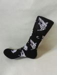 Custom crew sport dye adlut spandex/cotton socks