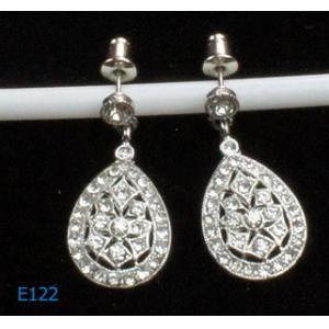Buy cheap Fashion tin alloy and copper ladies rhinestone dangle drop earring from wholesalers