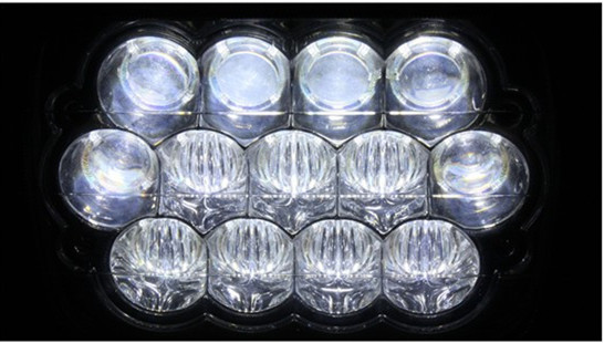 7 inch 5D Square LED work Lights white color with High / Low Beam 15pcs*3w Epistar for off road vehicle