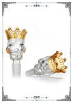 Crown Water Bong Accessories Glass Bowls For Smoking Skull Bowl