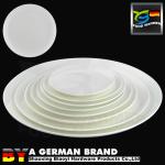 Large Lightweight Ceramic Dinner Plates LD Bone Ivory For Delicious Food Display