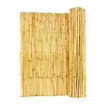 Smoked Decorative Bamboo Fence Screen Fencing For Nursery Garden Green House
