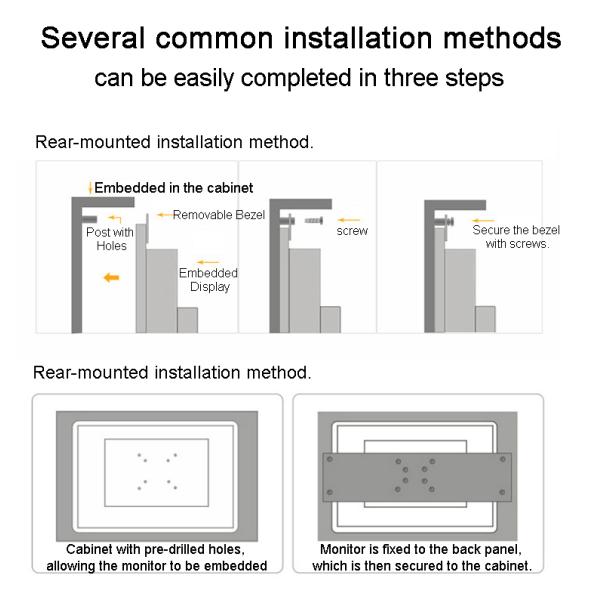 300cd/㎡ Embedded Industrial LCD Touch Screen 27 Inch Industrial Touch Pc