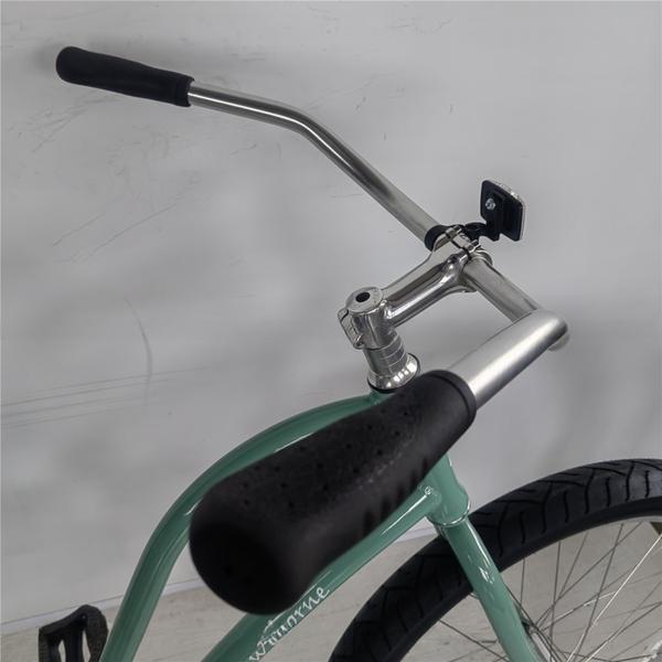 26 Inch Step Through Beach Cruiser Bicycle with Aluminum Alloy Frame and Single Gear