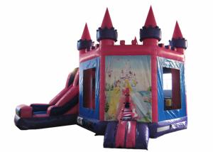 Wholesale Attractive Princess Bouncy Castle 5.18 X 4.75 X 4.88m , Blow Up Jump House Double Stitching from china suppliers