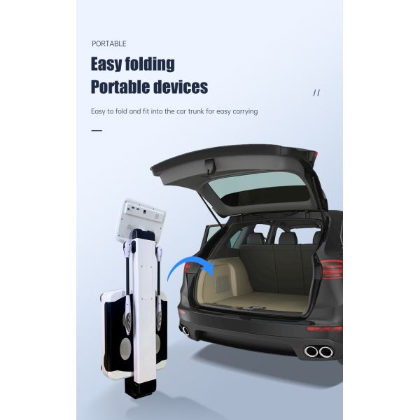 Portable foldable design of body analyzer