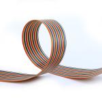 Flexible Ribbon Color Flat Cable for Communication Equipment Minimum Thickness 0