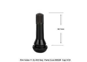Wholesale Snap In Passenger Car Valve Stems TR414 Aluminum Or Brass EPDM Or Natural Rubber from china suppliers