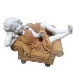 Child marble sculpture，colorful marble sculpture for garden,china sculpture