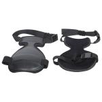 American Pair of Black and Brown Knee Pads Ultimate Protection for Outdoor