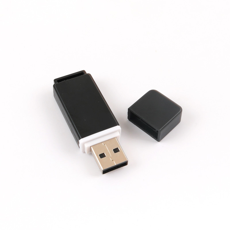 Customizable Black and White Rubber Oil USB Stick for Gift and Retail