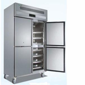 Wholesale Commercial 4-door Upright Freezer Stainless Steel Reach-in Freezer Bakery Refrigerator with Trays from china suppliers