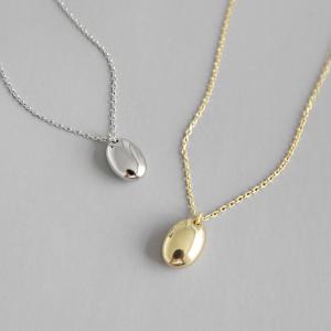 Wholesale 925 Sterling Silver Gold Plated Bead Charm Pendant Chain Necklace from china suppliers