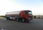 8X4 LHD Euro2 336HP Oil Tank Truck , 30CBM Crude Oil Transportation Trucks