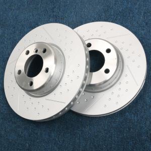 Wholesale High Carbon Steel Drilled And Slotted Rotors And Pads Fit For BMW 4 Pot Brake Calipers Kits from china suppliers