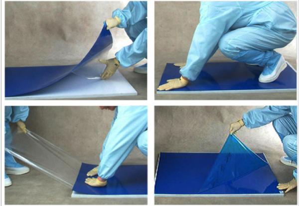 Multifunction Antibacterial Sticky Mat Blue Disposable Clean Rooms Dust