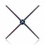 65cm 4 Blades Spinning Led Hologram , Holographic 3d Led Fan 450x224px