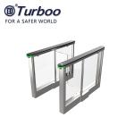 Electronic Baffle Swing Barrier Gate 24VDC Brushed Motor For Building Entrance