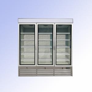 Wholesale 220V 50H Upright Glass Door Freezer Beverage Glass Display Cooler 1380L Display Volume from china suppliers