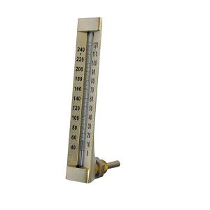 Wholesale Red Liquid inside 60MM 90deg Industrial Glass Thermometers 3/4'' BSP from china suppliers