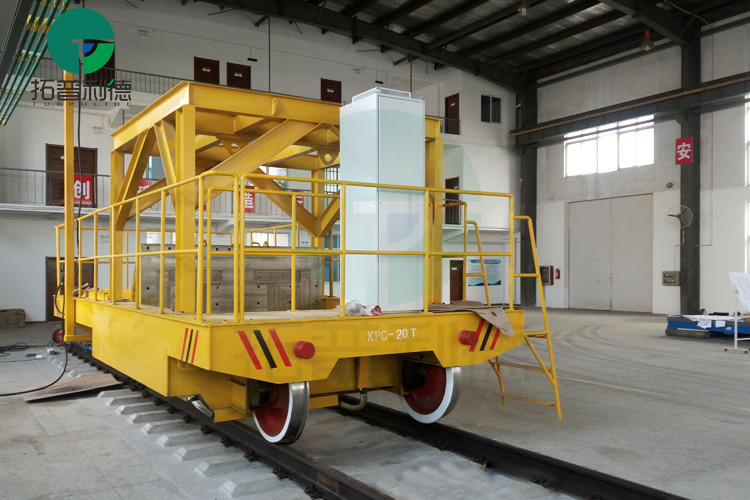Heavy load explosion proof electric cable power transfer dolly transfer carts on rails