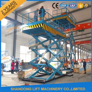 China 3T 7.6M CE Heavy Load Hydraulic Scissor Lift Fixed Auto Ladder Cargo Scissor Lift on sale