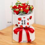 Handmade Knitted Flower Bouquet Birthday Gift for Her Valentine's/Christmas