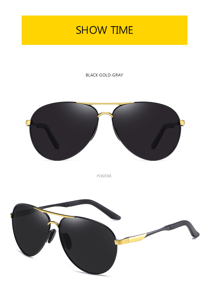 Ultra Lightweight Rectangular Polarized Stylish Sunglasses UV400 Protection
