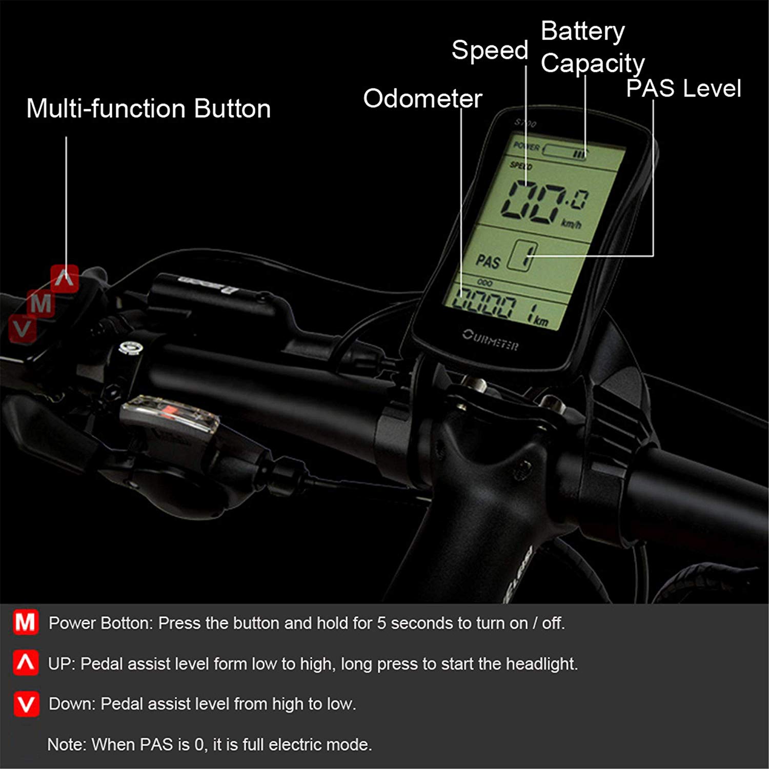 LANKELEISI T750plus Luxury 26 inch 1000W Electric Ebike With 13AH Panasoni'c Battery With CE
