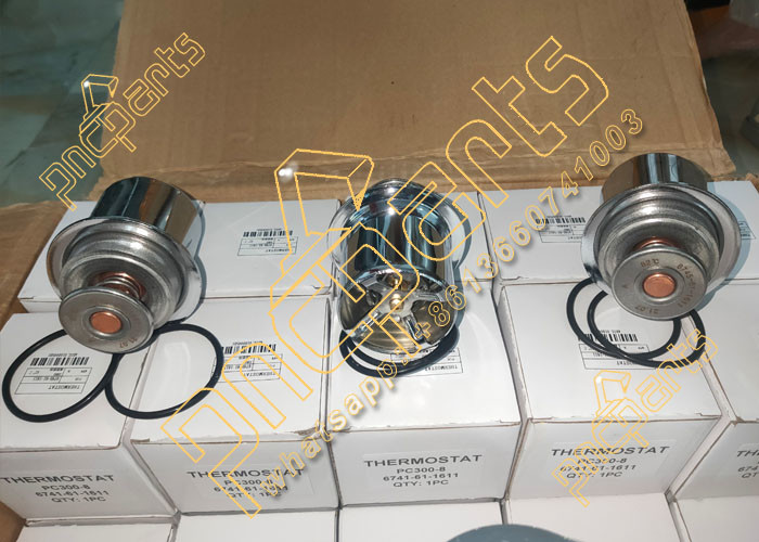 6741-61-1611 Excavator Spare Parts Thermostat For PC300-8 6745-61-1111 D65EX-16 6D114E